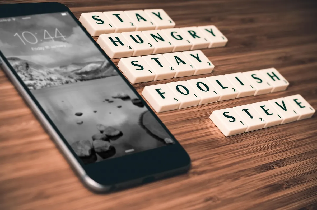 apple, steve jobs, quotes, scrabble, business, ceo, communication, computer, iphone, iphone 6, mobile, innovation, application, education, entrepreneur, busines