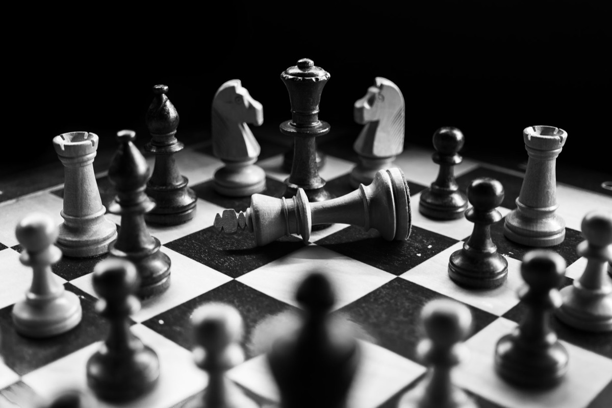 Chess pieces representing strategic moves