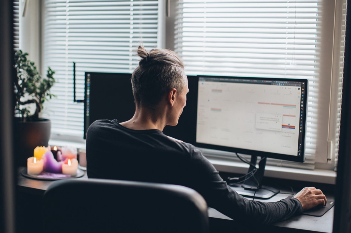 Monitor met meerdere windows